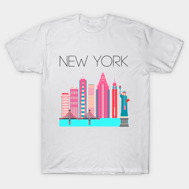 New York T-Shirt by RainbowAndJackson